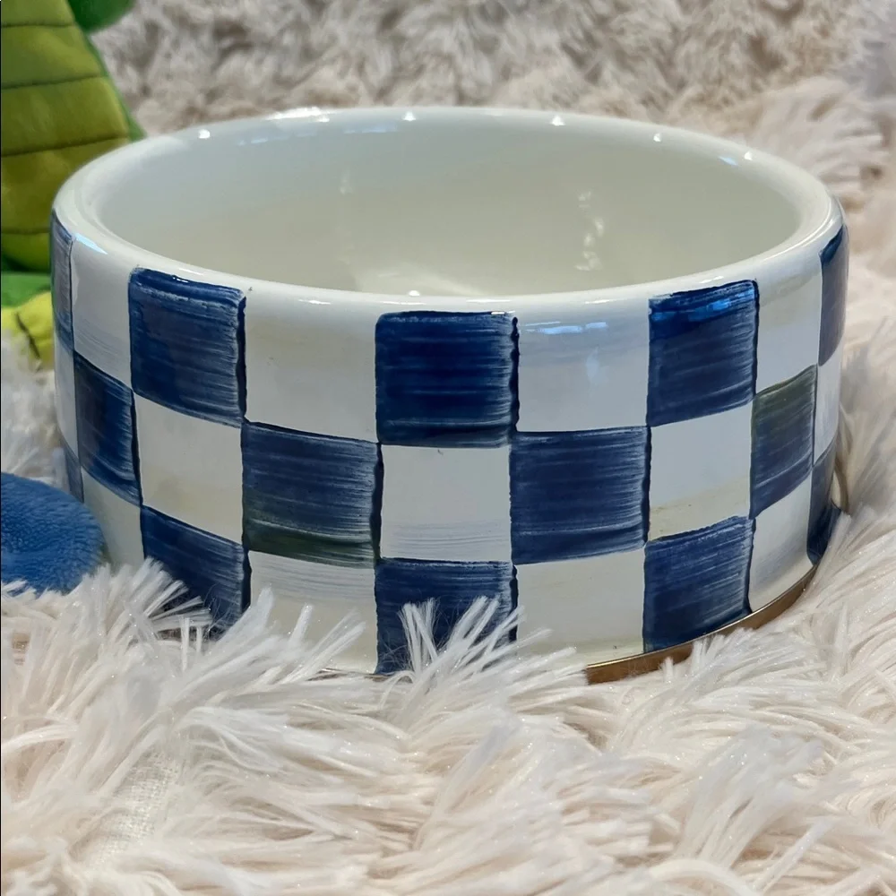 🎉Host Pick 2x🎉MacKenzie-Childs Large Royal Check Pet Dish